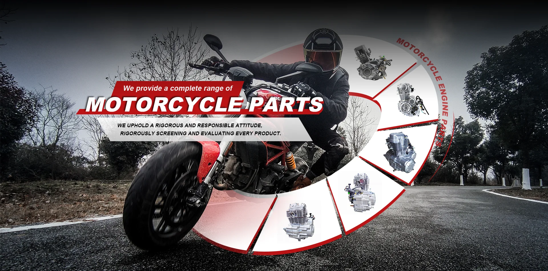 Kiváló minőségű motorkerékpár -alkatrészek