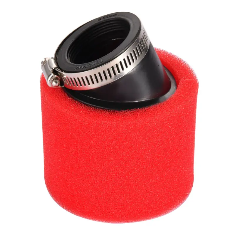 45 mm-es szögletes habszivacs légszűrő piros motorkerékpár ATV Dirt Bike számára